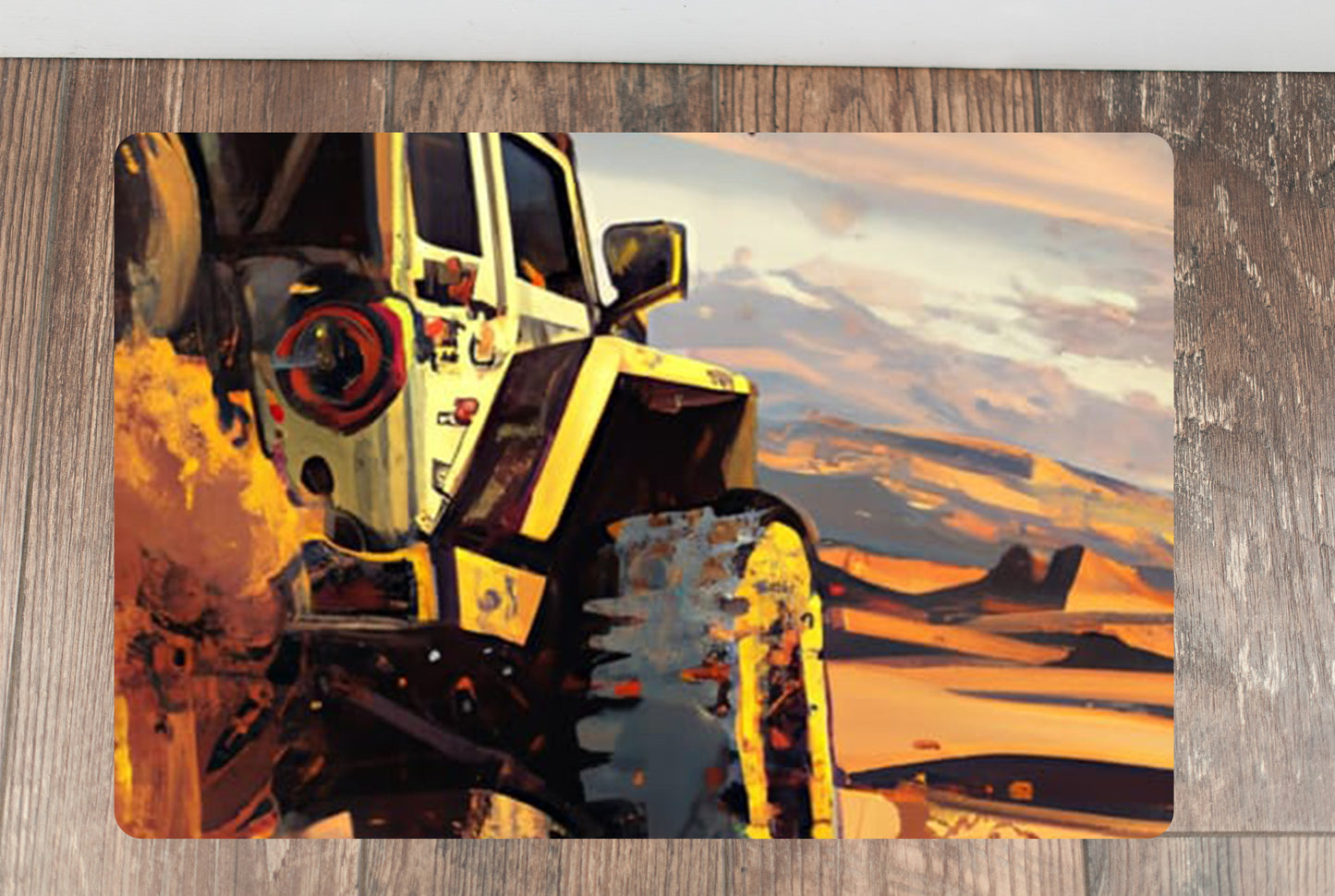 Jeeping Adventure Pixel Art Large Mouse Pad