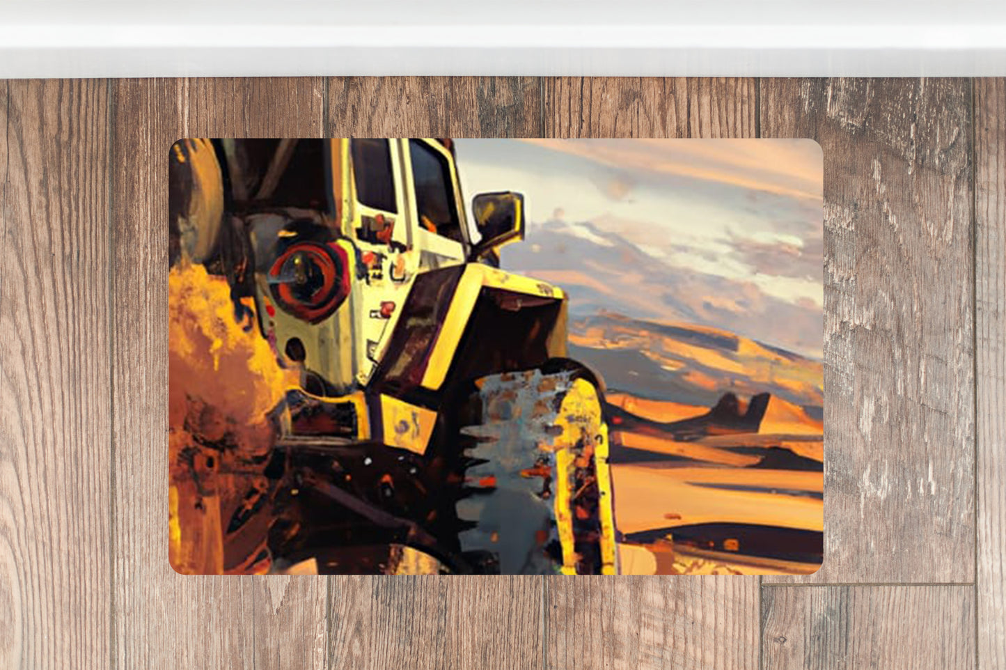 Jeeping Adventure Pixel Art Large Mouse Pad
